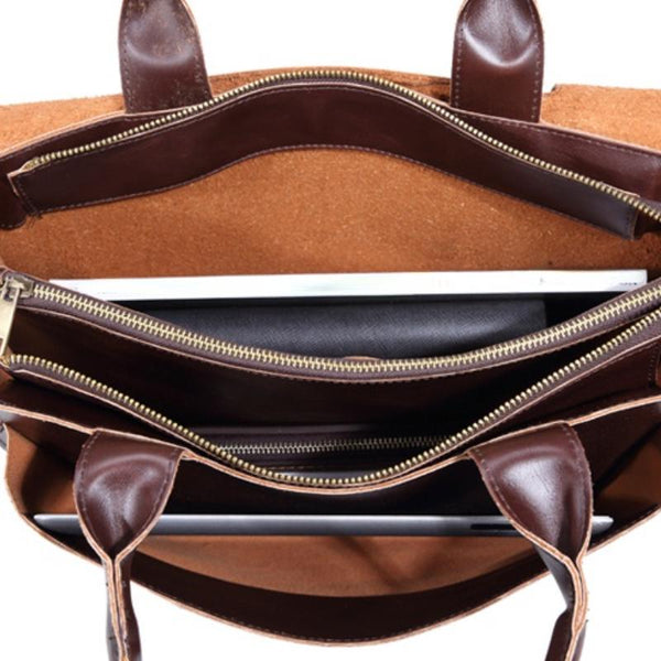 VEGAN LEATHER MESSENGER BAG "HERBA"