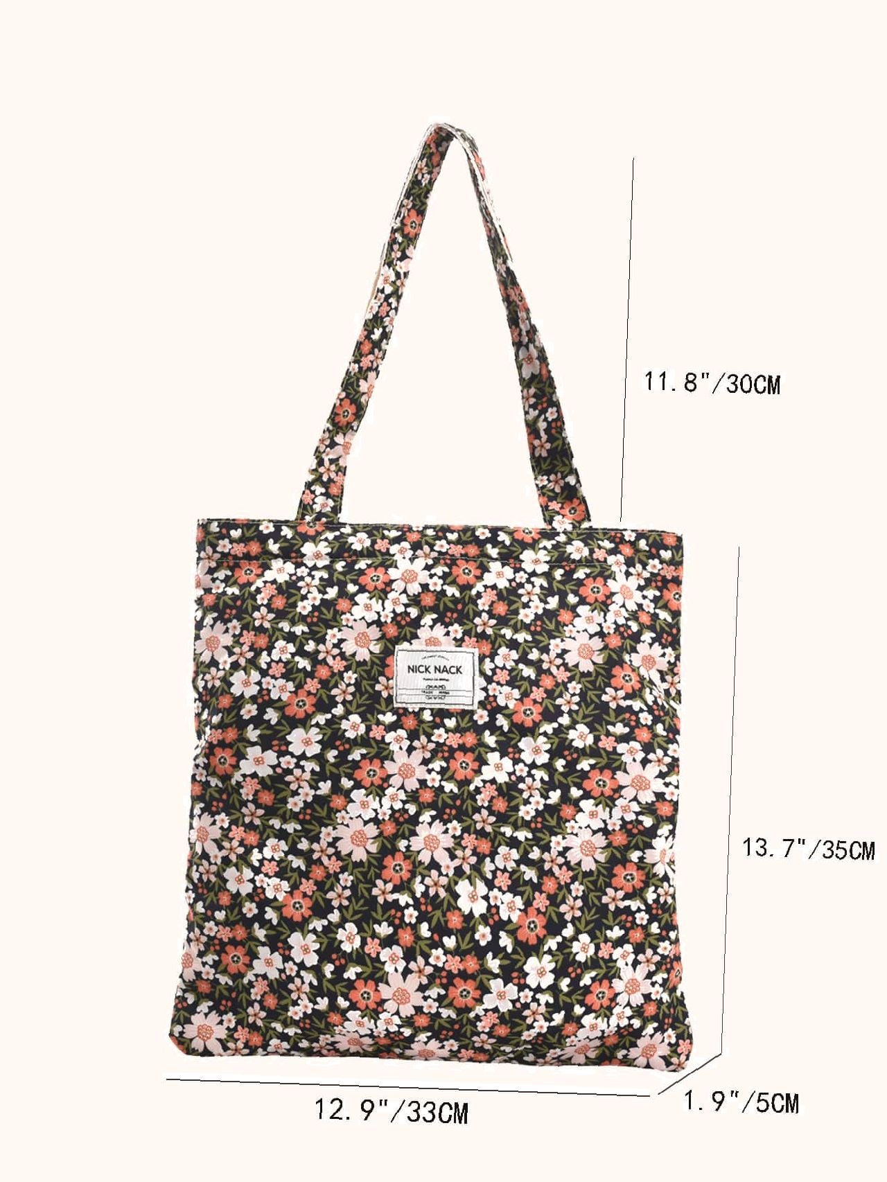 Maxct - Ditsy Floral Graphic Shopper Bag  - Women Tote Bags