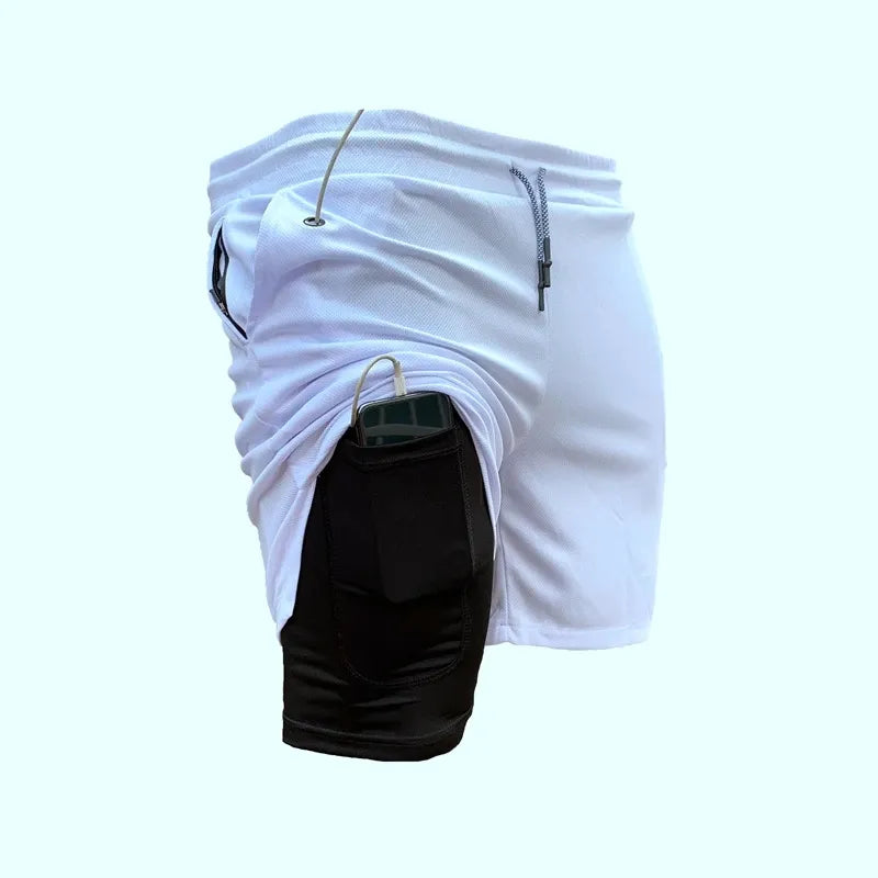 2-in-1 Running Shorts For Men Maxct