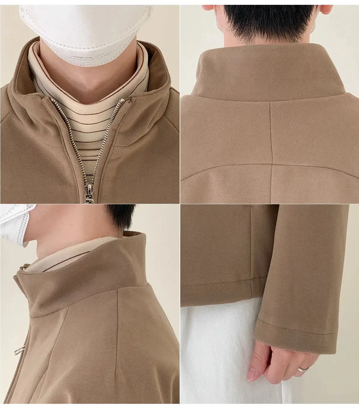 Maxct Stand-collar Woolen Jacket