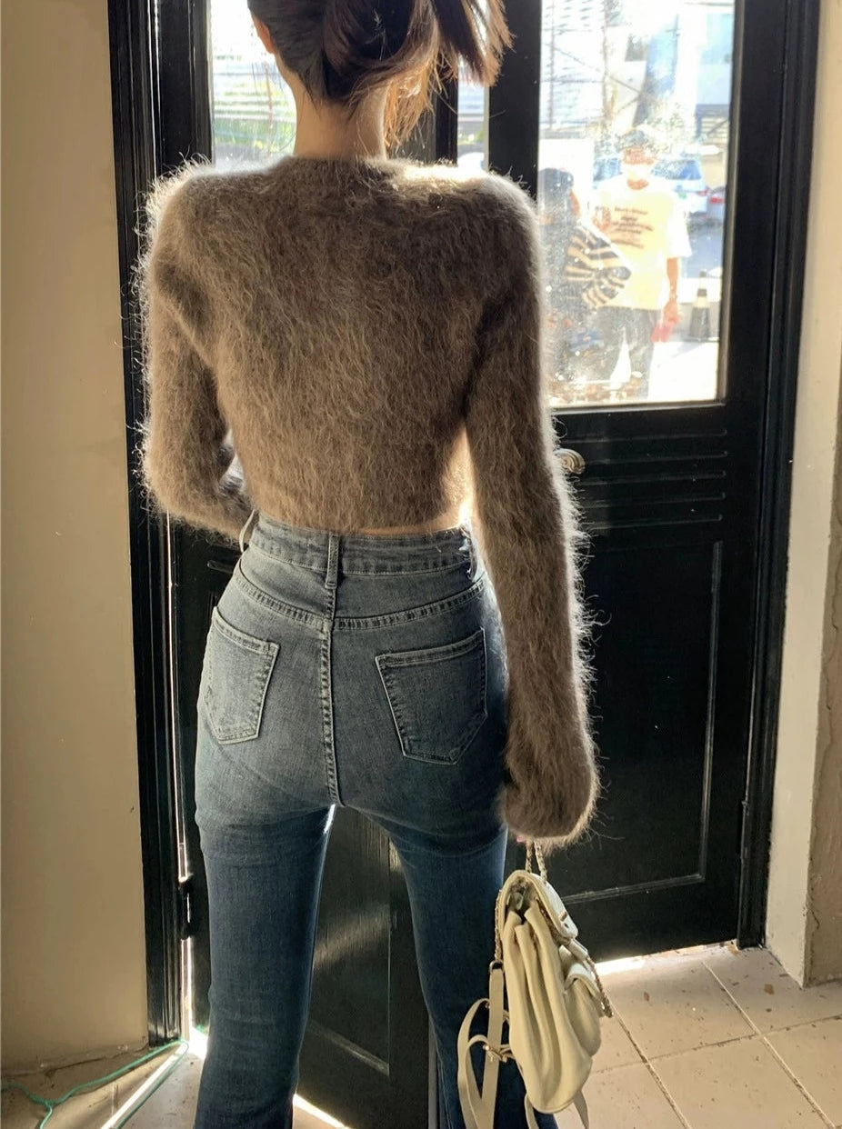 Maxct Natalee Plush Crop Sweater