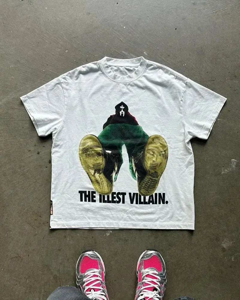 Maxct High Quality Men Hip Hop Graphic Printed T-shirts Y2K Streetwear Oversized Loose Short Sleeve Harajuku Casual Top Women Clothing
