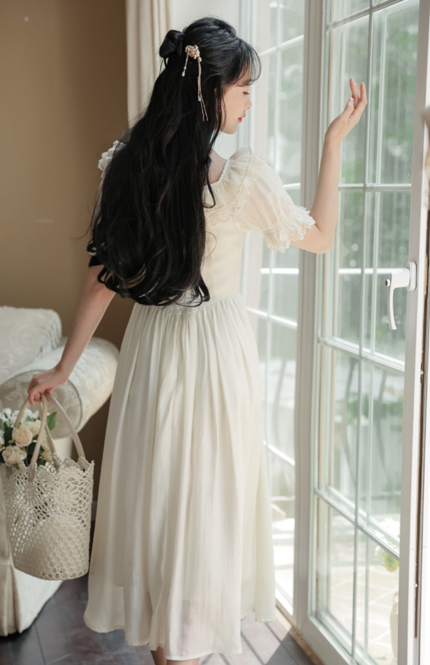 Blanc Rose Midi Dress Maxct