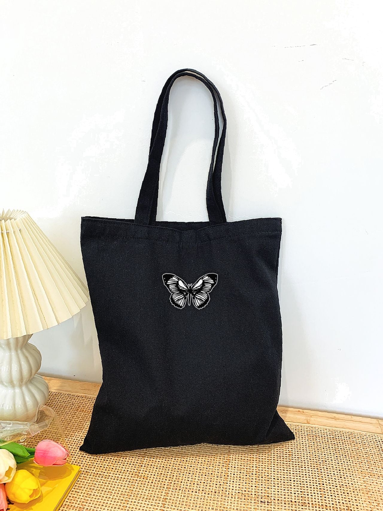 Maxct - Butterfly Graphic Shopper Bag  - Women Tote Bags