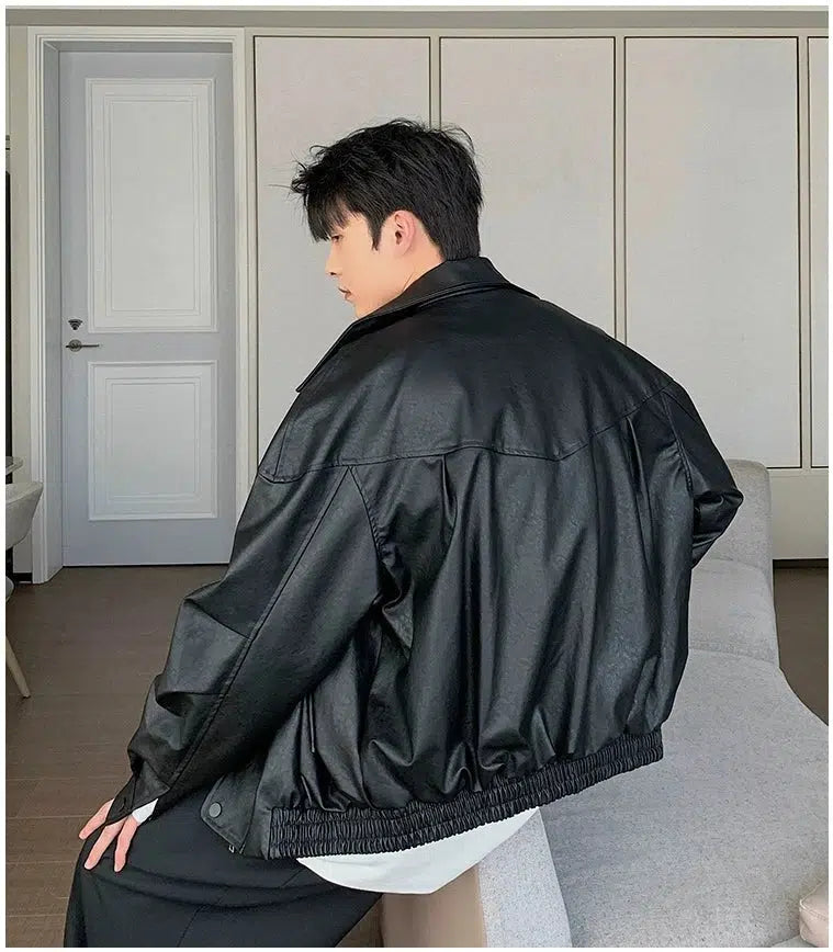 Maxct Retro Motorcycle Leather Jacket