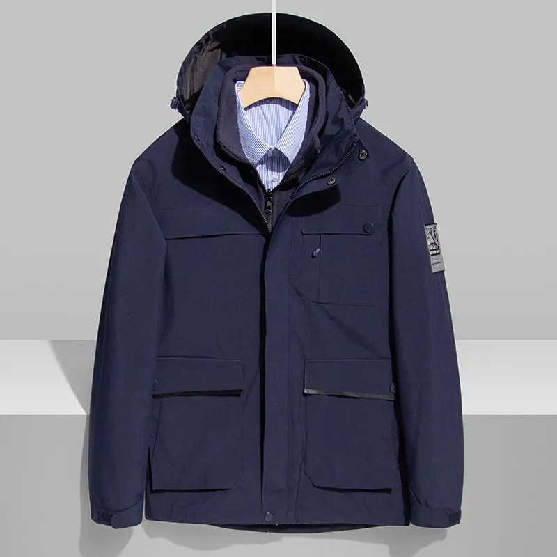 Maxct &Men's Cashmere Fleece + Waterproof Jacket | Two-Piece Set