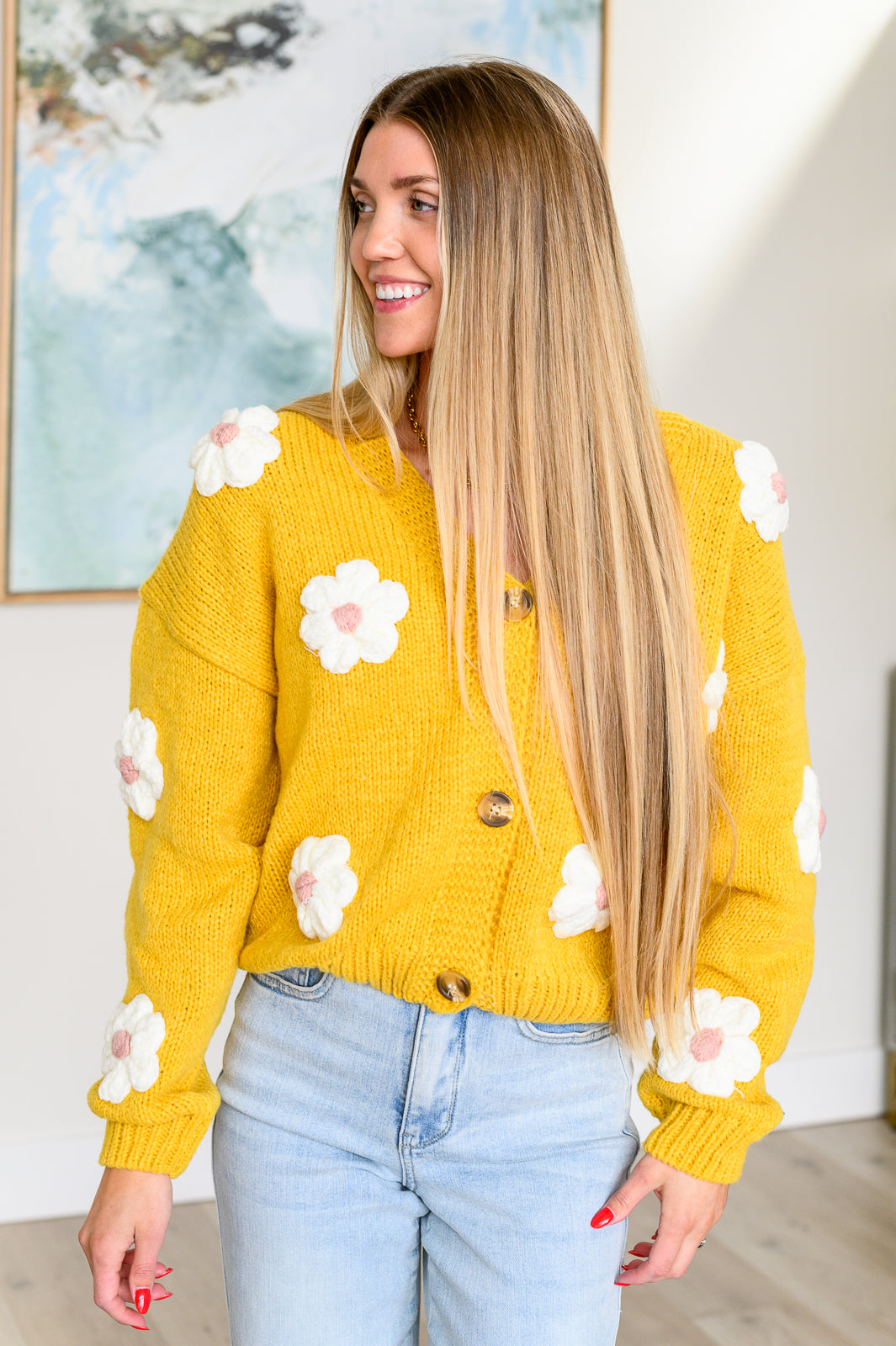 Maxct &You're Enough Floral Cardigan