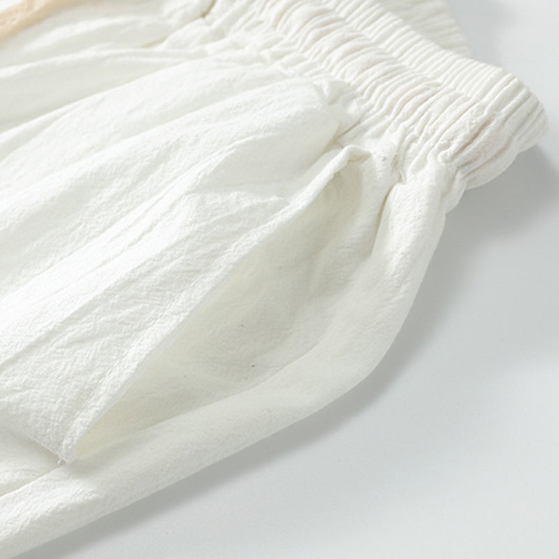 Maxct Retro Cotton Linen Shorts