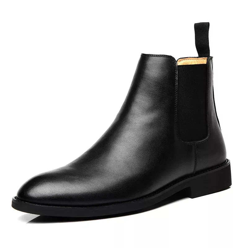 Slip-On Leather Chelsea Boots for Men Maxct