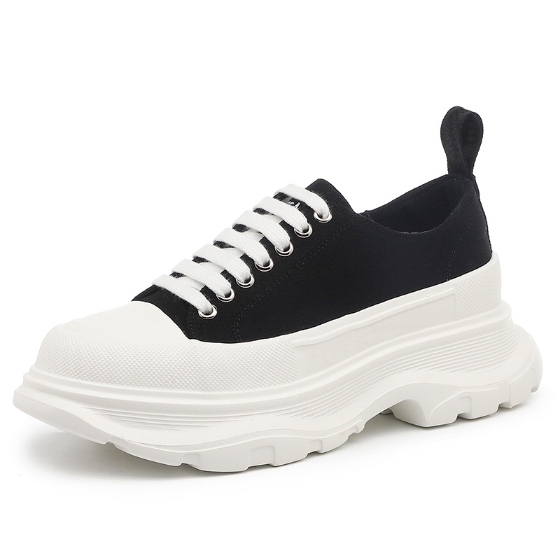 5cm Canvas Chunky Sneakers for Women - true-deals-club