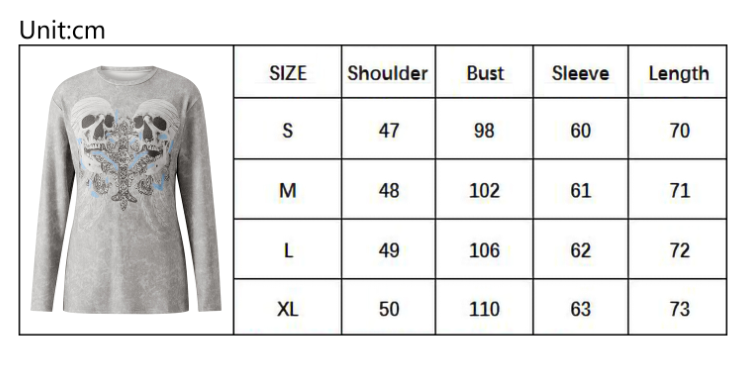 Vintage Graphic Print Patchwork Long Sleeve Tees Harajuku Fake Two-Piece T-Shirts Korean Gothic Grunge Loose Tops Streetwear