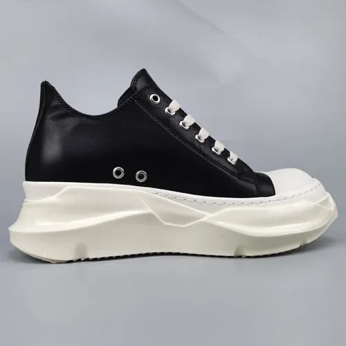 Round Toe White Sneakers for Men & Women Maxct