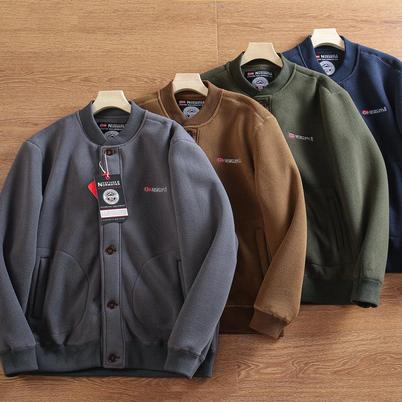 Maxct Polar Fleece Baseball Collar Jacket