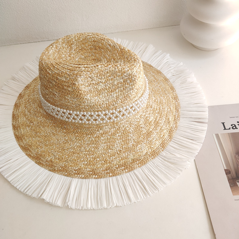 Sun Hat Fashion Wind Straw Women's Burrs Straw Hat