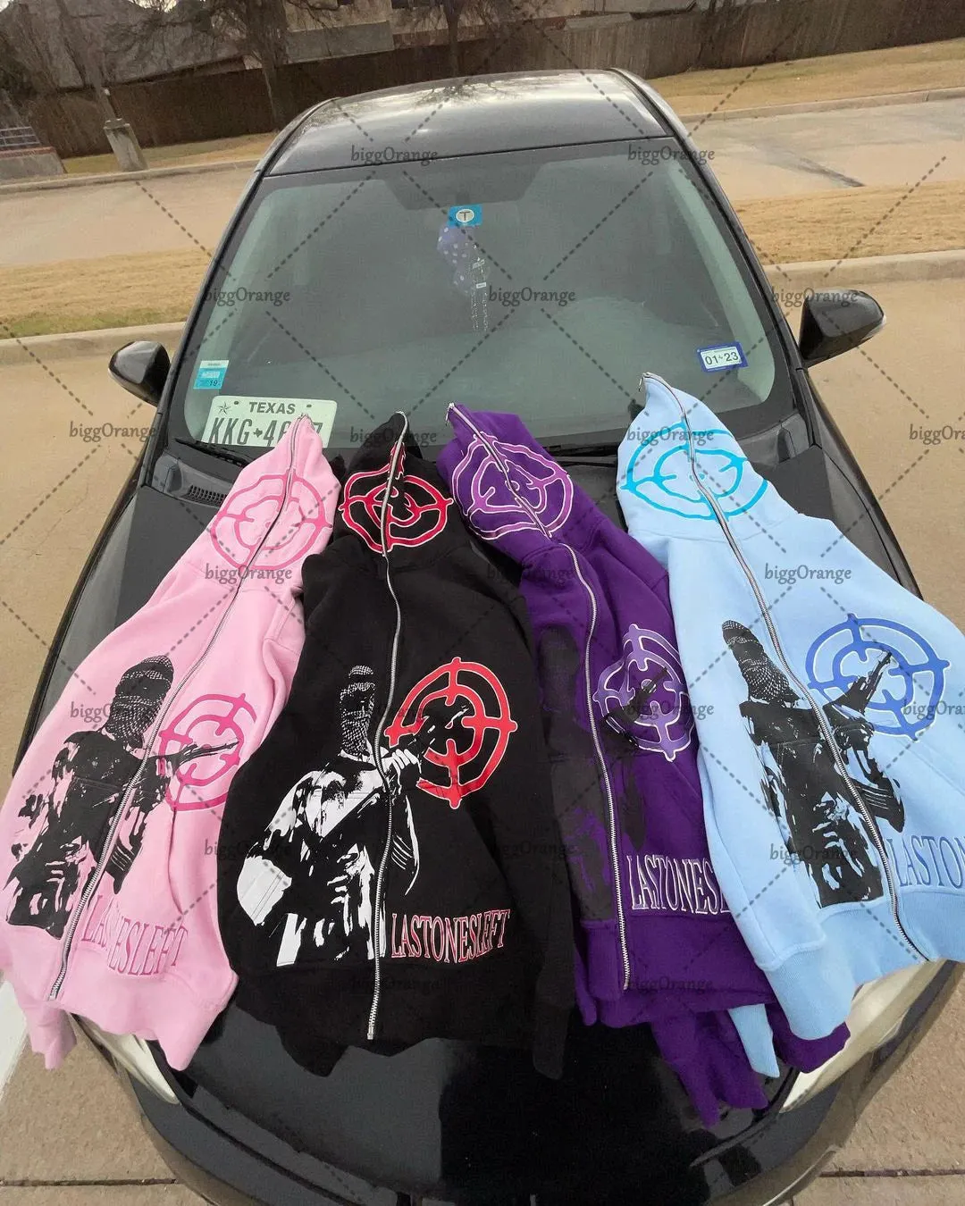 Maxct 90s Streetwear American street fashion jacket target character print oversized sweatshirt women Y2K retro Harajuku casual zipper hoodie men