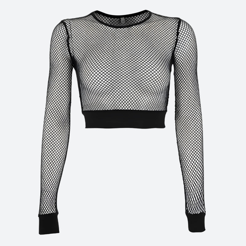 Maxct &Grunge Fishnet Crop Top