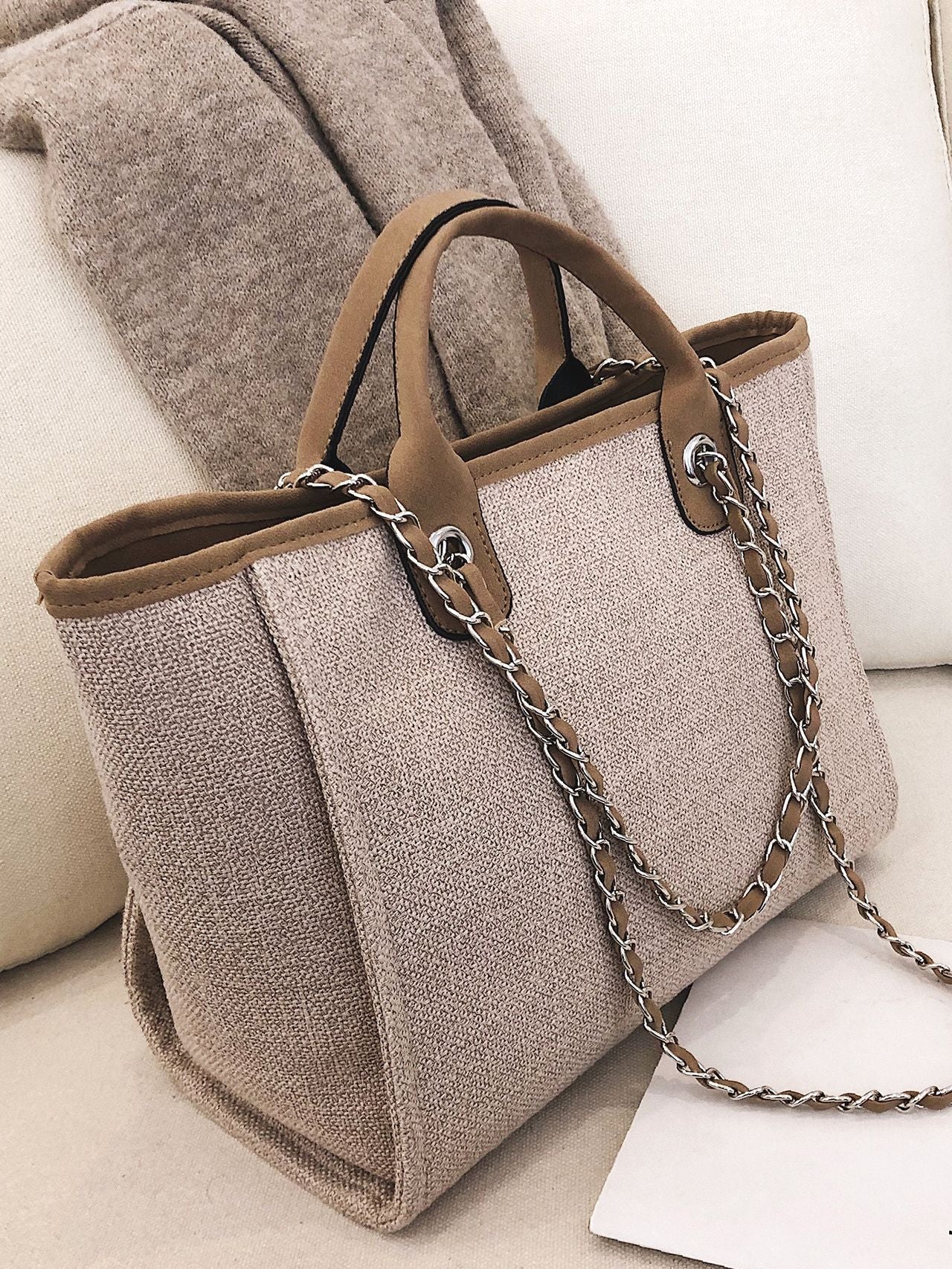 Maxct - Minimalist Chain Top Handle Bag  - Women Tote Bags