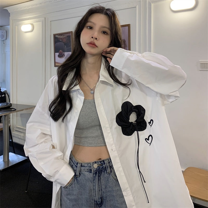 GeGe Hearts & Rose Casual Shirt Maxct