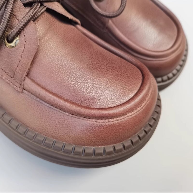 Women's Oxford Big Toe Lace Up Shoes Maxct