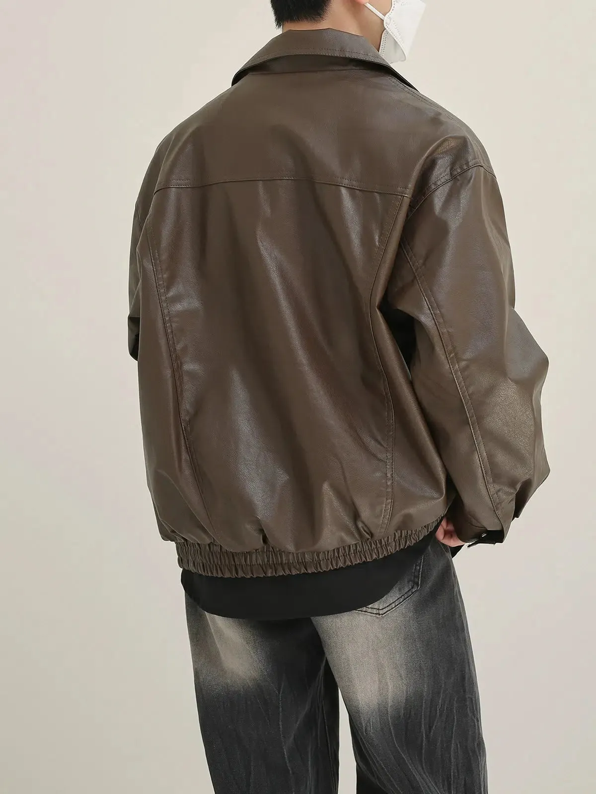 Maxct Classic Full Zip Leather Jacket