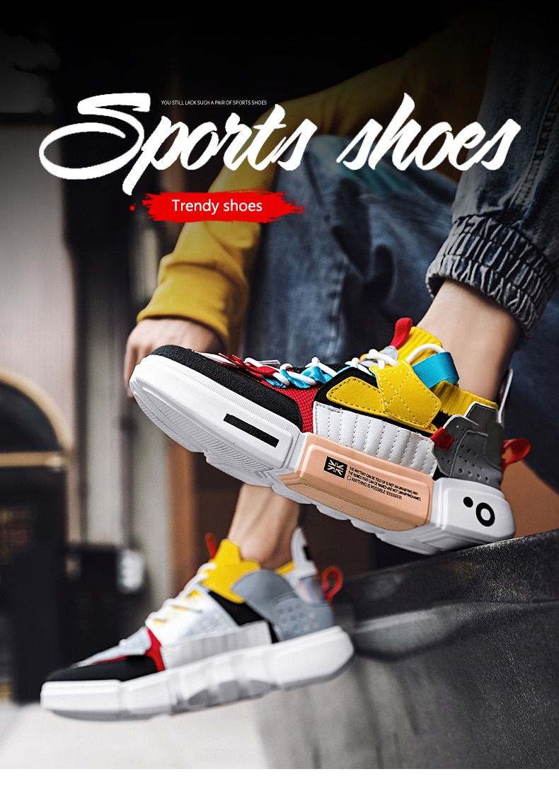 Mixed Colors Sneakers for Men - true-deals-club