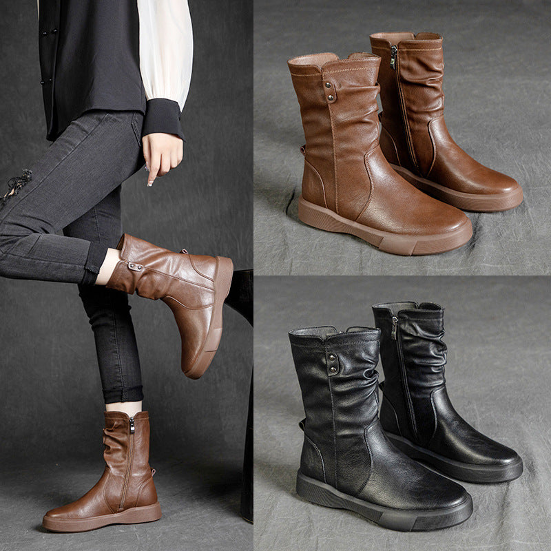 British Style Splicing Thick-Soled Martin Boots Maxct