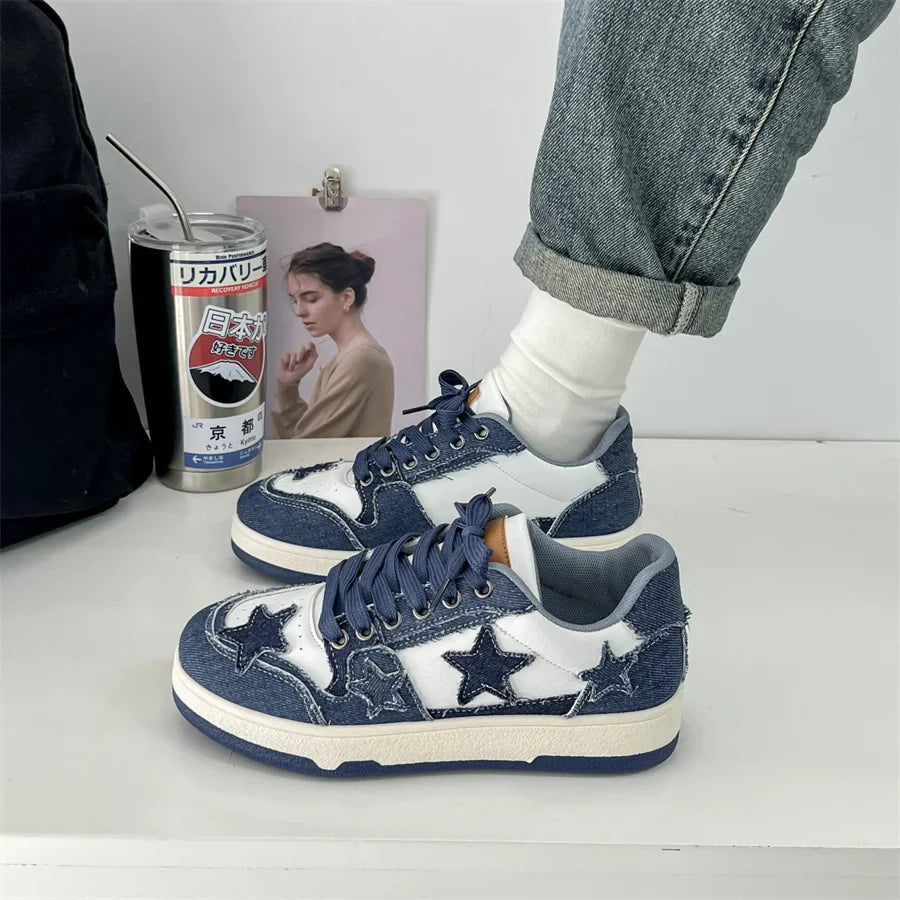 Platform Sneakers for Women & Men Stars Design Maxct
