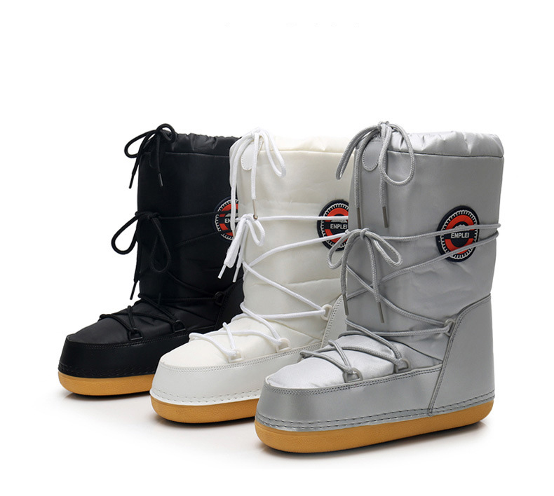 Winter Non-Slip Mid-Calf Slip-on Snow Boots for Women