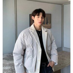 Maxct Two-piece Woolen Patchwork Jacket