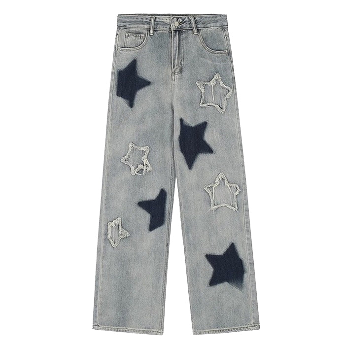 Light Blue Star Jeans Maxct