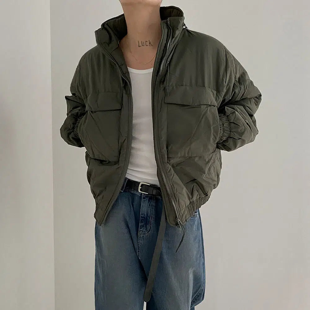 Maxct Stand Collar Padded Cotton Jacket