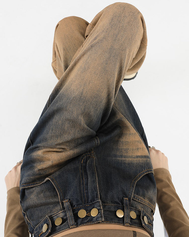 One Way Ticket Brown Aesthetic Jeans Maxct