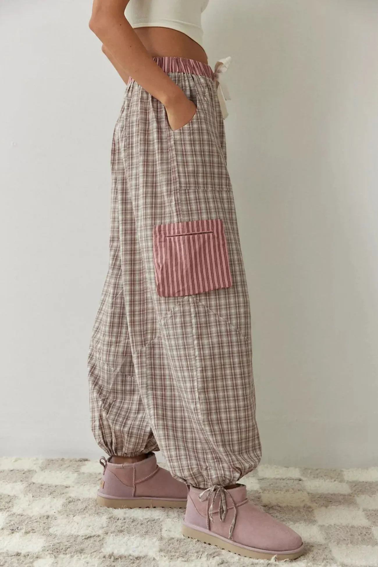 Maxct Plaid Striped Patchwork Shirt Suits