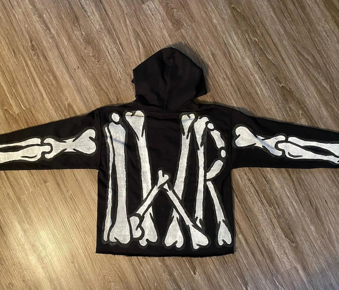 Maxct Y2K Women's Clothing Sweatshirt Long sleeved Pullover Handdrawn Pattern Print Tops Oversize Streetwear Casual Kpop vintage news
