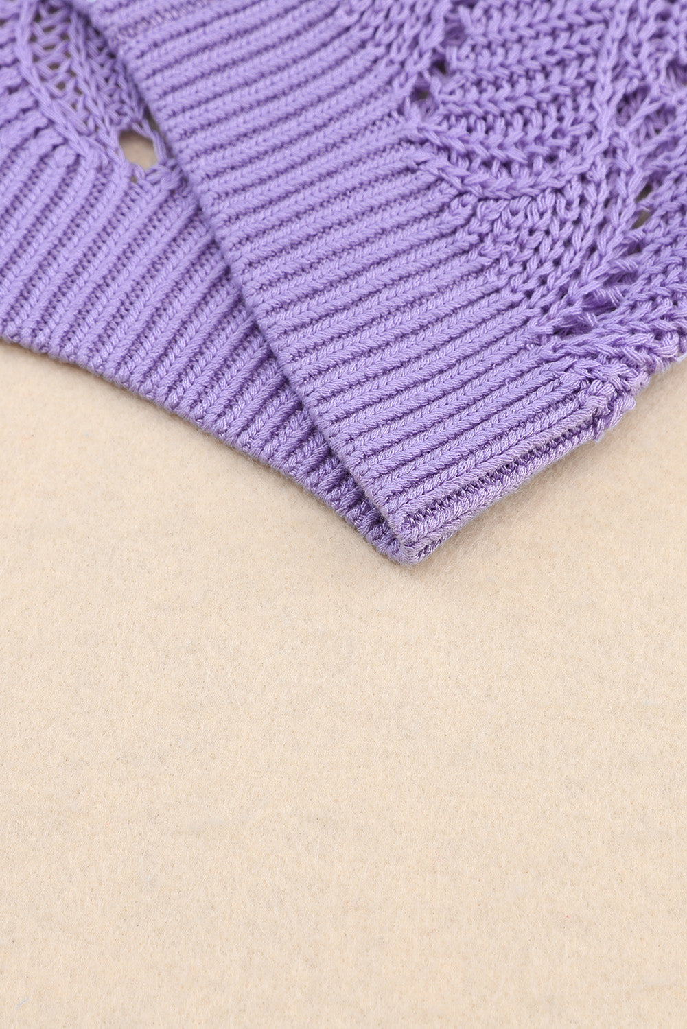 Maxct &Color Block Hollow Boat Neck Sweater