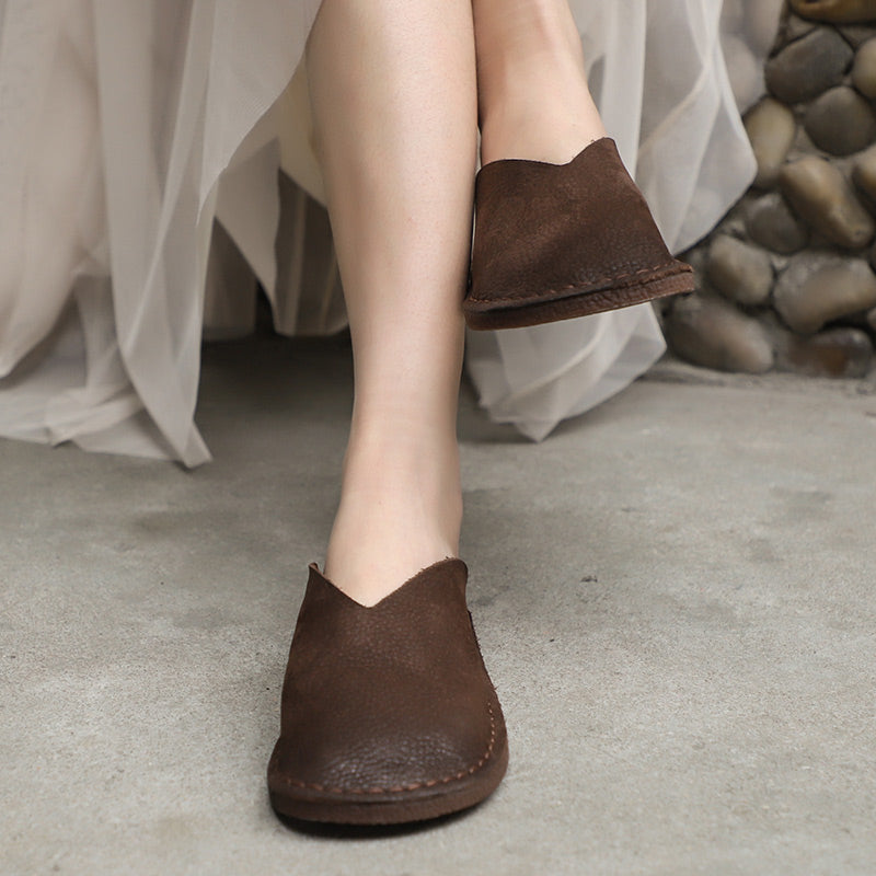 Women's Slippers Sandals  Flats Casual Slip On Shoes Brown/Coffee Maxct