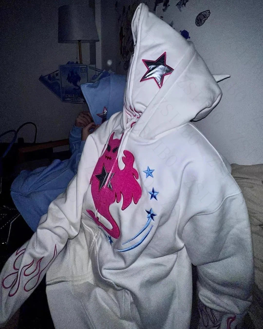 Maxct y2k Woman hoodies halloween Pullover Sweatshirts Anime Full zip-up Streewear Oversized hoodie kpop goth long sleeves tops traf