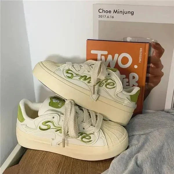 Shoes for Teen Girls Canvas Platform Sneakers Maxct