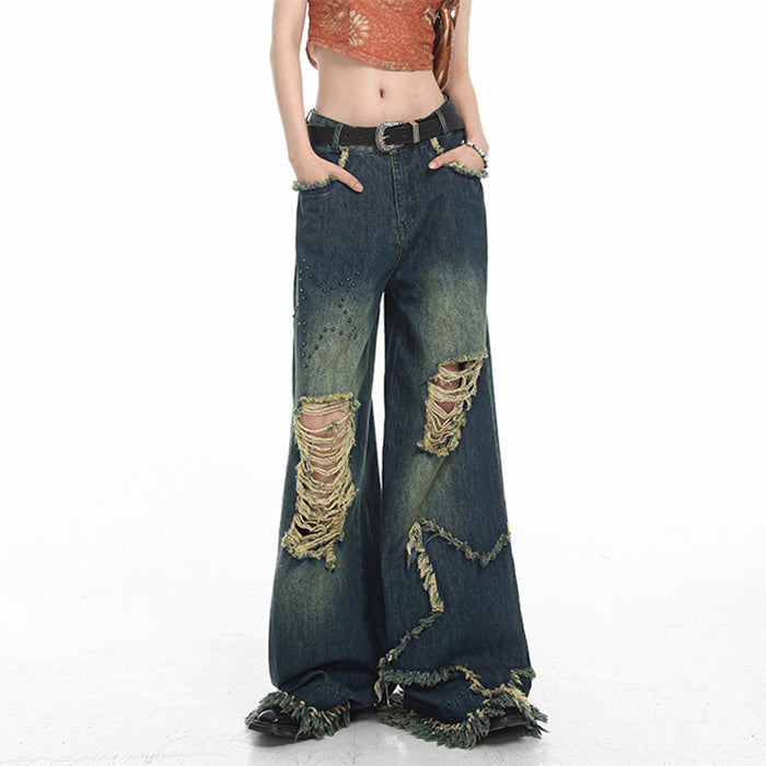 Star Girl Destroyed Jeans Maxct