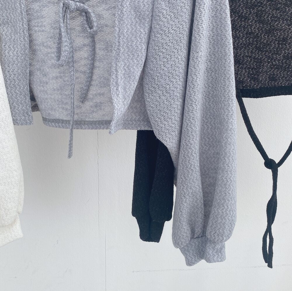 Maxct Aesthetic Tie Knitted Cardigan