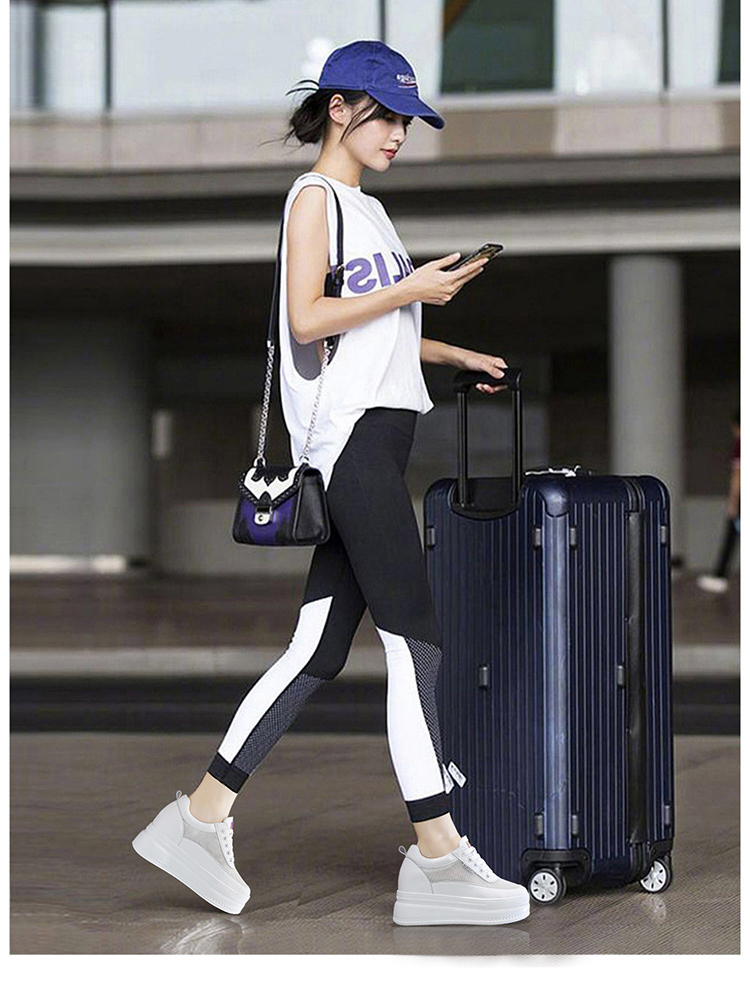 Women's 9cm Platform Wedge Sneakers - true deals club