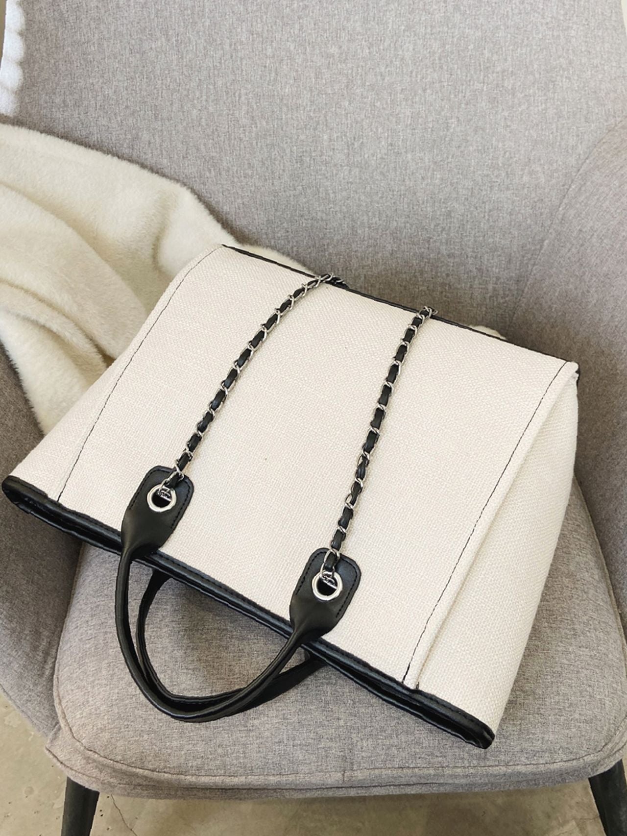 Maxct - Minimalist Chain Top Handle Bag  - Women Tote Bags