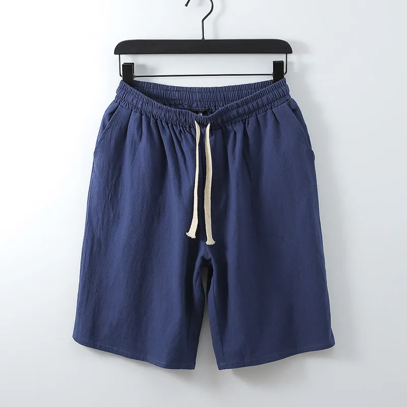 Maxct Retro Cotton Linen Shorts