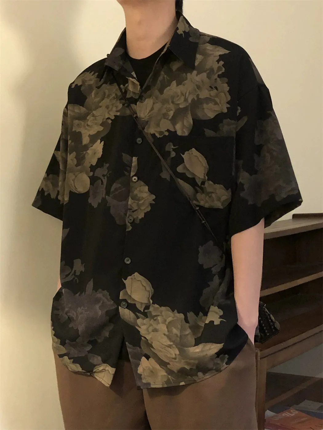 Nagawl Floral Pattern Shirt Maxct