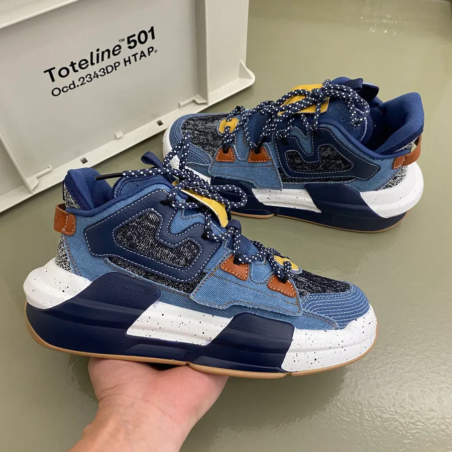 Canvas Sneakers Denim Fabric for Men Maxct