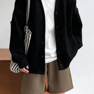 Maxct V neck sweater jacket