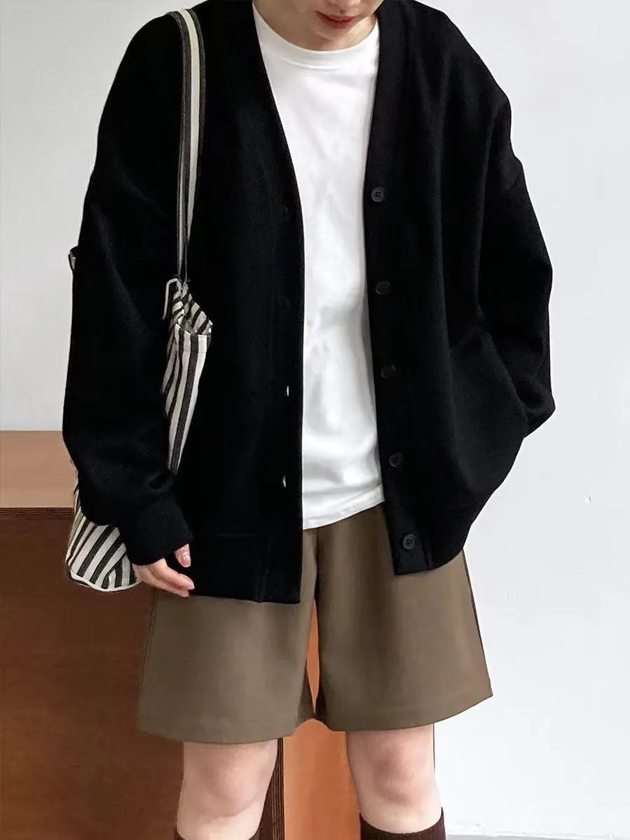 Maxct V neck sweater jacket