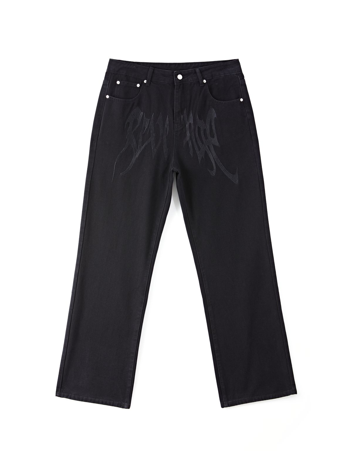 Men's Washed Revenge Straight Leg Jeans Maxct