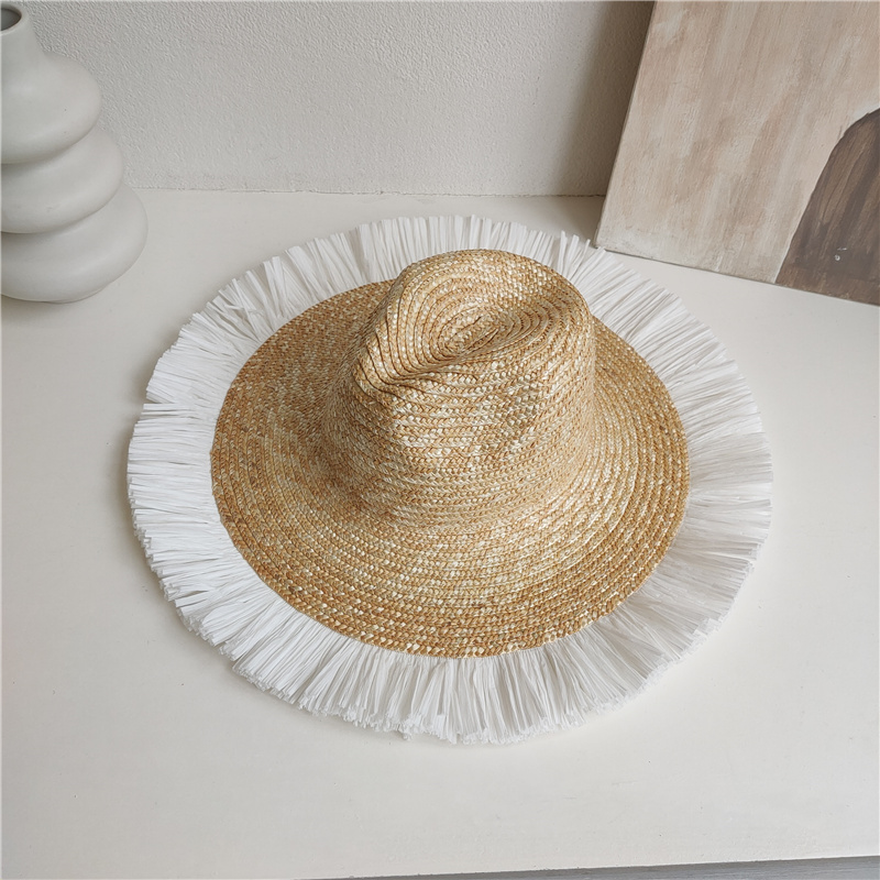 Sun Hat Fashion Wind Straw Women's Burrs Straw Hat