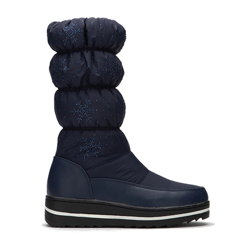 Thick Mid-Calf Snow Boots With Velvet Lining Maxct
